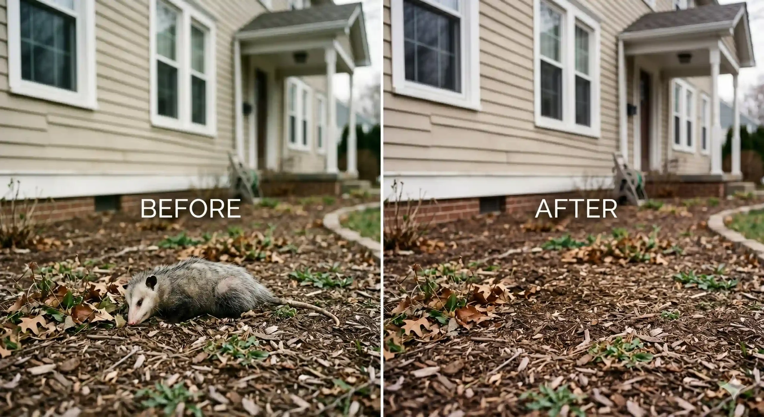 Before possum removal Brighton