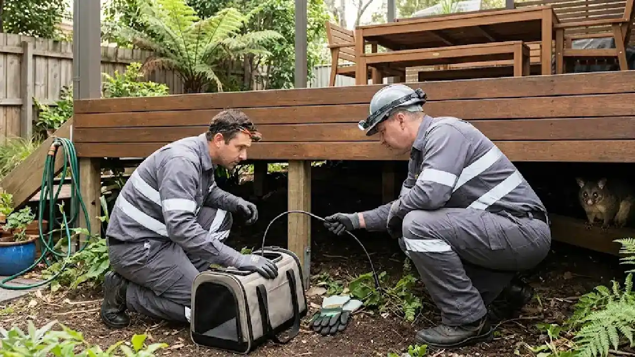 Under Deck Possum Removal