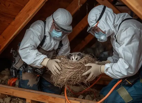 Professionals Remove Possum Nests